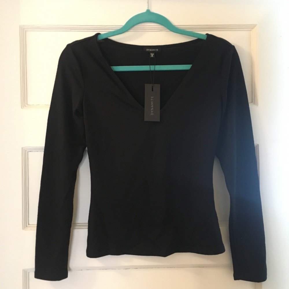 Dynamite Long Sleeve V Neck